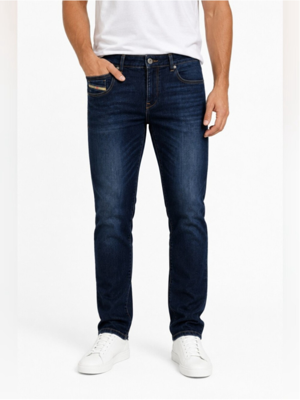 Diesel D-Strukt Slim Fit Stretch Jeans Dark Wash Men's W36 L32